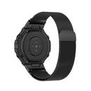 For Amazfit T-Rex Pro / Amazfit T-Rex Milanese Magnetic Metal Watch Band(Black)
