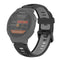 For Garmin Forerunner 220/230/235/620/630/735XT Two-color Silicone Watch Band(Black+Grey)