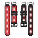 For Garmin Forerunner 220/230/235/620/630/735XT Two-color Silicone Watch Band(Black+Yellow)