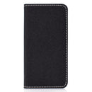 For Huawei P30 Lite Solid Color Magnetic Horizontal Flip Leather Case with Card Slot & Holder(Black)