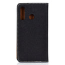 For Huawei P30 Lite Solid Color Magnetic Horizontal Flip Leather Case with Card Slot & Holder(Black)