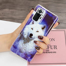 For Xiaomi Redmi Note 10 Pro Luminous TPU Protective Case(Starry Sky Wolf)