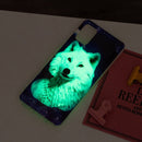 For Xiaomi Redmi Note 10 Pro Luminous TPU Protective Case(Starry Sky Wolf)