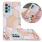 For Samsung Galaxy A32 4G Electroplating TPU Protective Case(Pink Rhombus)