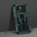For OPPO A94 4G Vanguard Warrior All Inclusive Double-color Shockproof TPU + PC Protective Case with Holder(Graphite Green)