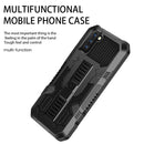 For OPPO A94 4G Vanguard Warrior All Inclusive Double-color Shockproof TPU + PC Protective Case with Holder(Graphite Green)