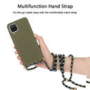 For Samsung Galaxy A12 Wheat Straw Material + TPU Protective Case with Lanyard(Army Green)