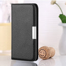 For Samsung Galaxy S21 FE Litchi Texture Horizontal Flip Leather Case with Holder & Card Slots(Black)