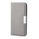 For Samsung Galaxy S21 FE Litchi Texture Horizontal Flip Leather Case with Holder & Card Slots(Grey)