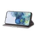 For Samsung Galaxy S21 FE Litchi Texture Horizontal Flip Leather Case with Holder & Card Slots(Grey)