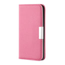 For Samsung Galaxy S21 FE Litchi Texture Horizontal Flip Leather Case with Holder & Card Slots(Pink)