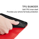 For Samsung Galaxy S21 FE Litchi Texture Horizontal Flip Leather Case with Holder & Card Slots(Red)