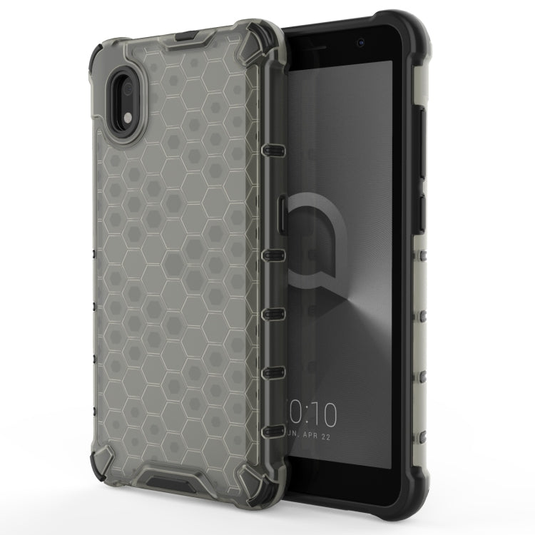 For Alcatel 1B (2020) Shockproof Honeycomb PC + TPU Case(Black)