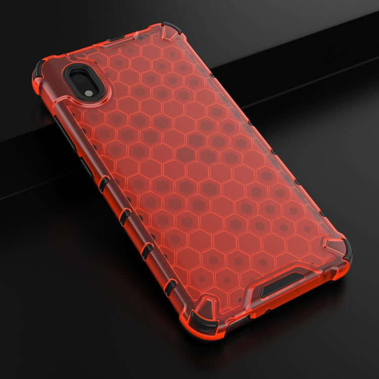 For Alcatel 1B (2020) Shockproof Honeycomb PC + TPU Case(Red)