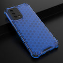 For OPPO A74 4G Shockproof Honeycomb PC + TPU Case(Blue)