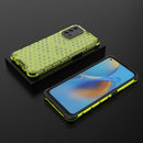 For OPPO A74 4G Shockproof Honeycomb PC + TPU Case(Green)