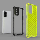 For OPPO A74 4G Shockproof Honeycomb PC + TPU Case(Red)