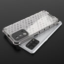 For OPPO A74 4G Shockproof Honeycomb PC + TPU Case(Red)