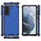 For Samsung Galaxy S21 FE Shockproof Honeycomb PC + TPU Case(Blue)