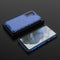 For Samsung Galaxy S21 FE Shockproof Honeycomb PC + TPU Case(Blue)