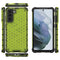 For Samsung Galaxy S21 FE Shockproof Honeycomb PC + TPU Case(Green)