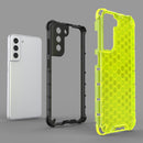 For Samsung Galaxy S21 FE Shockproof Honeycomb PC + TPU Case(Green)