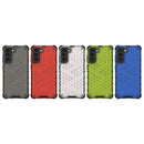 For Samsung Galaxy S21 FE Shockproof Honeycomb PC + TPU Case(Green)