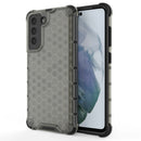 For Samsung Galaxy S21 FE Shockproof Honeycomb PC + TPU Case(Black)