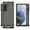 For Samsung Galaxy S21 FE Shockproof Honeycomb PC + TPU Case(Black)