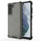 For Samsung Galaxy S21 FE Shockproof Honeycomb PC + TPU Case(Black)