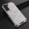 For Samsung Galaxy S21 FE Shockproof Honeycomb PC + TPU Case(White)
