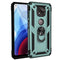 For Motorola Moto G Power (2021) Shockproof TPU + PC Protective Case with 360 Degree Rotating Holder(Green)