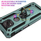 For Motorola Moto G Power (2021) Shockproof TPU + PC Protective Case with 360 Degree Rotating Holder(Green)
