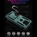 For Motorola Moto G Power (2021) Shockproof TPU + PC Protective Case with 360 Degree Rotating Holder(Green)