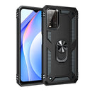 For Xiaomi Redmi Note 9 4G / 9T / 9 Power Shockproof TPU + PC Protective Case with 360 Degree Rotating Holder(Black)
