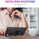For Xiaomi Redmi Note 9 4G / 9T / 9 Power Shockproof TPU + PC Protective Case with 360 Degree Rotating Holder(Black)