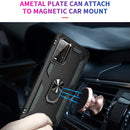 For Xiaomi Redmi Note 9 4G / 9T / 9 Power Shockproof TPU + PC Protective Case with 360 Degree Rotating Holder(Black)