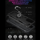 For Xiaomi Redmi Note 9 4G / 9T / 9 Power Shockproof TPU + PC Protective Case with 360 Degree Rotating Holder(Black)