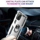 For Xiaomi Redmi Note 9 4G / 9T / 9 Power Shockproof TPU + PC Protective Case with 360 Degree Rotating Holder(Silver)