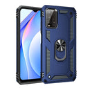 For Xiaomi Redmi Note 9 4G / 9T / 9 Power Shockproof TPU + PC Protective Case with 360 Degree Rotating Holder(Blue)