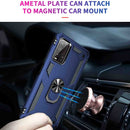 For Xiaomi Redmi Note 9 4G / 9T / 9 Power Shockproof TPU + PC Protective Case with 360 Degree Rotating Holder(Blue)