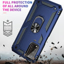 For Xiaomi Redmi Note 9 4G / 9T / 9 Power Shockproof TPU + PC Protective Case with 360 Degree Rotating Holder(Blue)