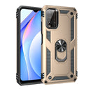 For Xiaomi Redmi Note 9 4G / 9T / 9 Power Shockproof TPU + PC Protective Case with 360 Degree Rotating Holder(Gold)