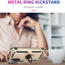 For Xiaomi Redmi Note 9 4G / 9T / 9 Power Shockproof TPU + PC Protective Case with 360 Degree Rotating Holder(Gold)