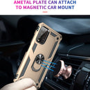 For Xiaomi Redmi Note 9 4G / 9T / 9 Power Shockproof TPU + PC Protective Case with 360 Degree Rotating Holder(Gold)