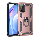 For Xiaomi Redmi Note 9 4G / 9T / 9 Power Shockproof TPU + PC Protective Case with 360 Degree Rotating Holder(Rose Gold)