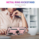 For Xiaomi Redmi Note 9 4G / 9T / 9 Power Shockproof TPU + PC Protective Case with 360 Degree Rotating Holder(Rose Gold)