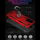 For Xiaomi Redmi Note 9 4G / 9T / 9 Power Shockproof TPU + PC Protective Case with 360 Degree Rotating Holder(Red)