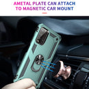 For Xiaomi Redmi Note 9 4G / 9T / 9 Power Shockproof TPU + PC Protective Case with 360 Degree Rotating Holder(Green)