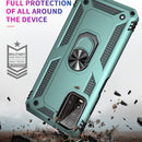 For Xiaomi Redmi Note 9 4G / 9T / 9 Power Shockproof TPU + PC Protective Case with 360 Degree Rotating Holder(Green)